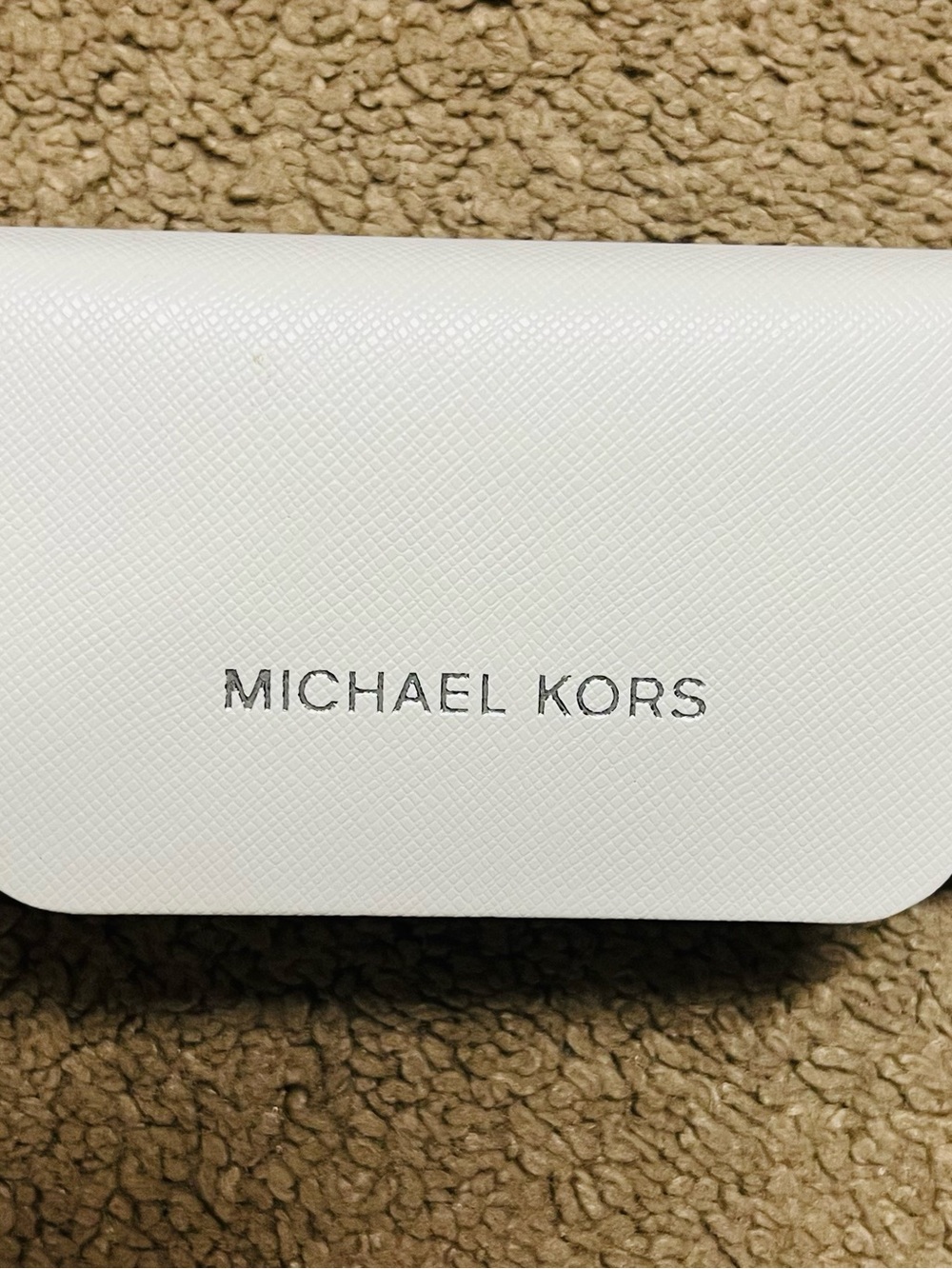 Michael Kors White Glasses Case